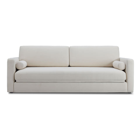 Florence Siena Ryan 91" Cream Upcycled Performance Linen Sleeper Sofa - image 2