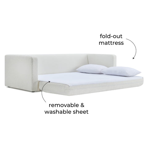 Florence Siena Ryan 91" Performance Boucle Sleeper Sofa - image 6