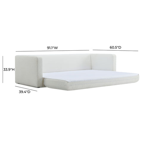 Florence Siena Ryan 91" Performance Boucle Sleeper Sofa - image 10