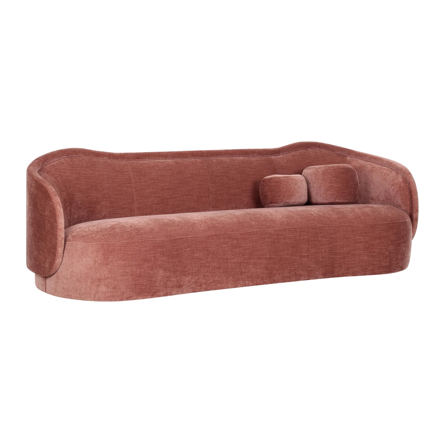 dunes mauve textured velvet sofa