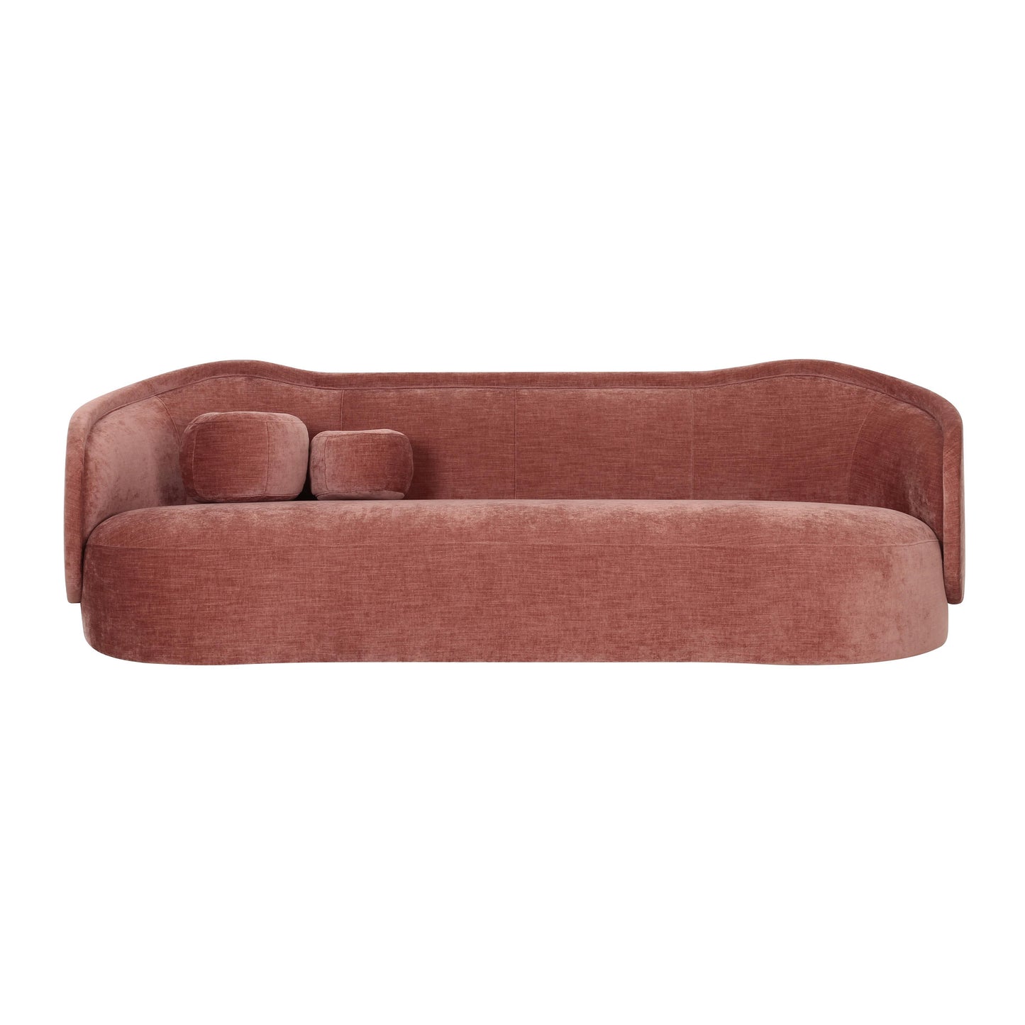 dunes mauve textured velvet sofa