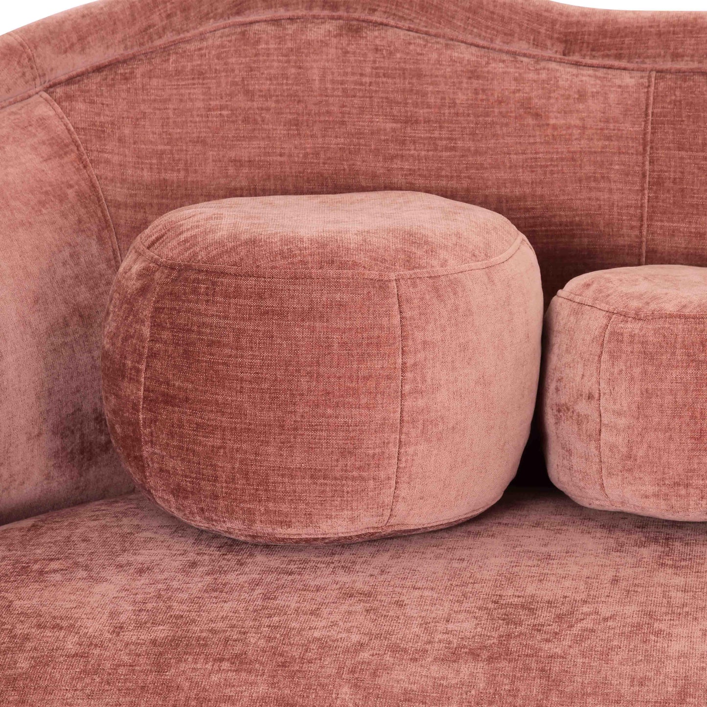 dunes mauve textured velvet sofa