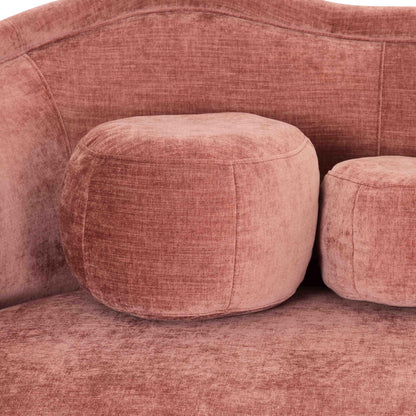 Dunes Mauve Textured Velvet Sofa