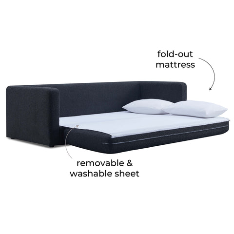 Florence Siena Ryan 91" Performance Boucle Sleeper Sofa - image 6