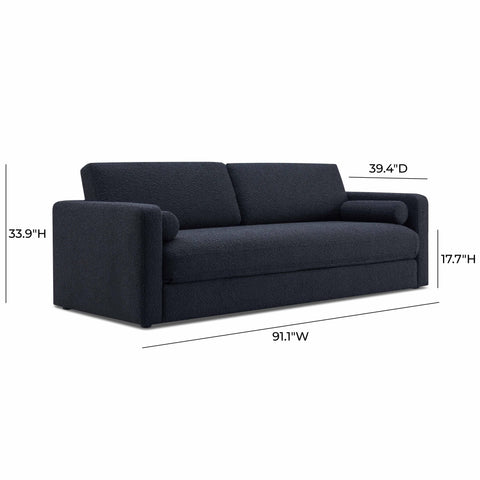 Florence Siena Ryan 91" Performance Boucle Sleeper Sofa - image 9