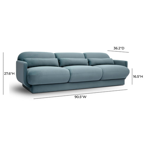 Delphine Beaumont 90.5" Performance Velvet Sofa - image 6