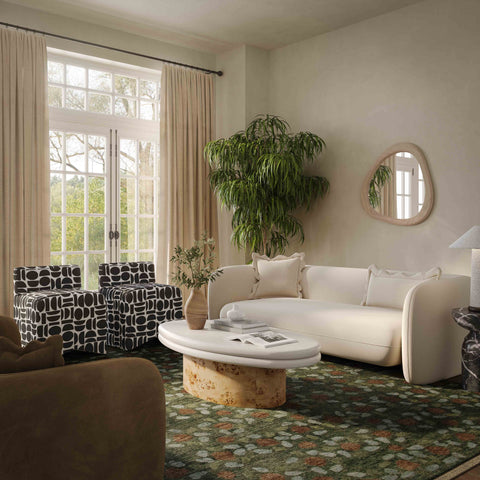 Beatrice Montrose 91" Sandstone Textured Performance Fabric Sofa - image 2
