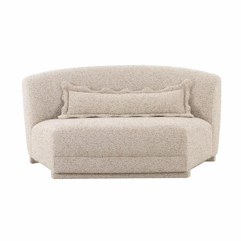 Delphine Navarre 63" Two-Tone Textured Performance Boucle Armless Loveseat - image 3