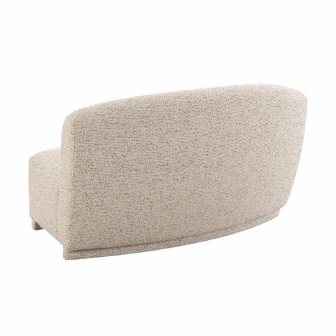 Delphine Navarre 63" Two-Tone Textured Performance Boucle Armless Loveseat - image 4