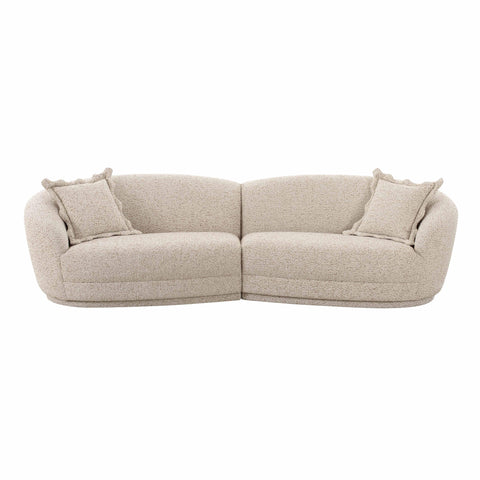 Delphine Navarre 2-Piece Two-Tone Textured Performance Boucle Sectional - image 3
