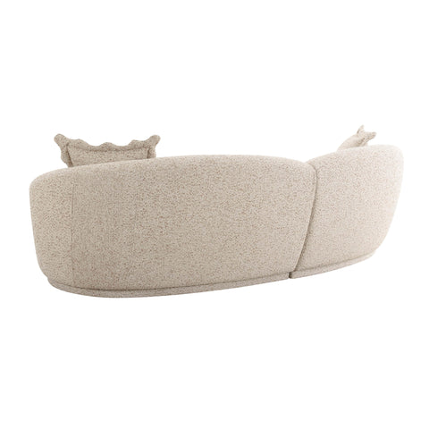 Delphine Navarre 2-Piece Two-Tone Textured Performance Boucle Sectional - image 4