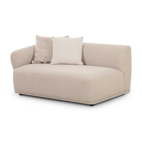 Camille Valois 59" Cream Performance Boucle Arm Loveseat - image 2