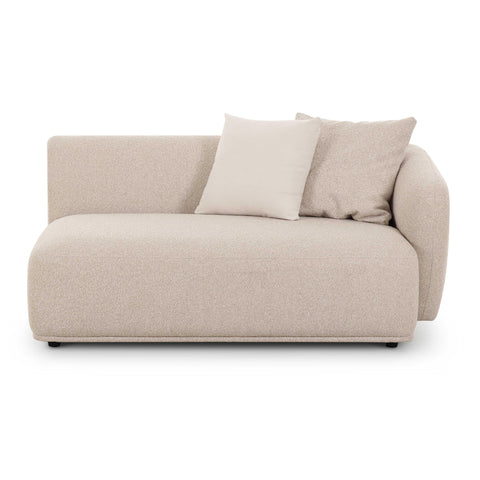 Camille Valois 59" Cream Performance Boucle Arm Loveseat - image 1