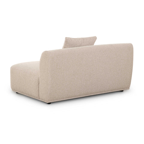 Camille Valois 54" Cream Performance Boucle Armless Loveseat - image 3