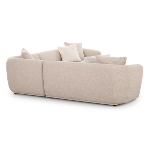 Camille Valois 3-Piece Cream Performance Boucle L-Shaped Sectional - image 4