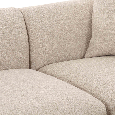 Camille Valois 3-Piece Cream Performance Boucle L-Shaped Sectional - image 5