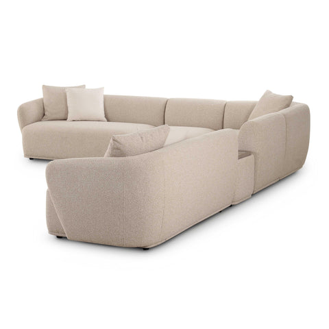 Camille Valois 6-Piece Cream Performance Boucle Large Sectional - image 4