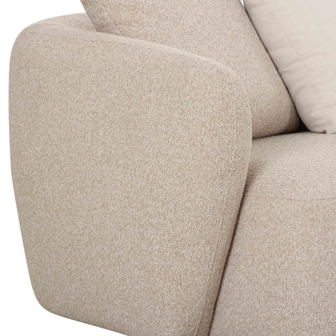 Camille Valois 4-Piece Cream Performance Boucle Chaise Sectional - image 5