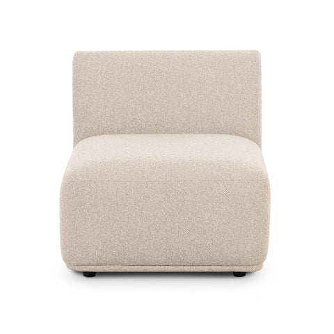 Camille Valois Cream Performance Boucle Armless Chair - image 2