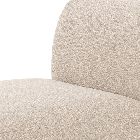 Camille Valois Cream Performance Boucle Armless Chair - image 4