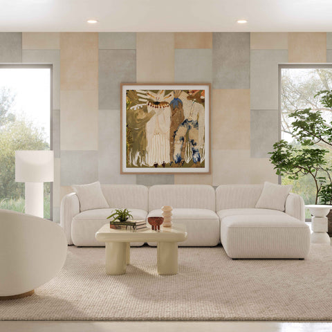 Sabine Verona 4-Piece Performance Corduroy Velvet Modular Sectional - image 2
