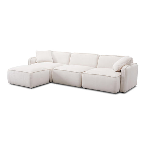 Sabine Verona 4-Piece Performance Corduroy Velvet Modular Sectional - image 3