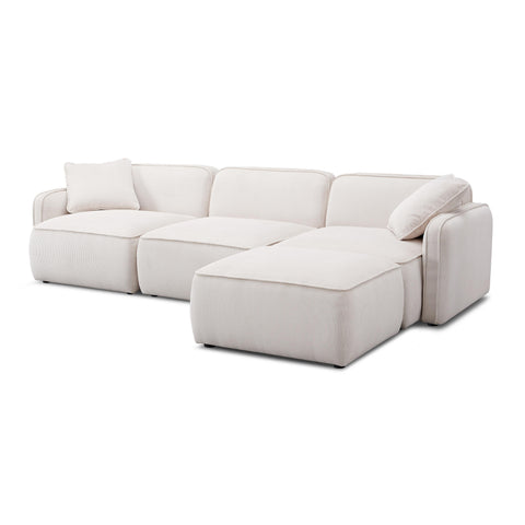 Sabine Verona 4-Piece Performance Corduroy Velvet Modular Sectional - image 4