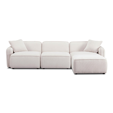 Sabine Verona 4-Piece Performance Corduroy Velvet Modular Sectional - image 5
