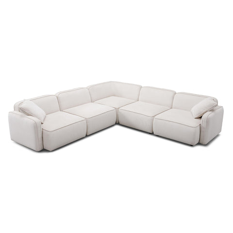 Sabine Verona 5-Piece Performance Corduroy Velvet Modular L-Sectional - image 1