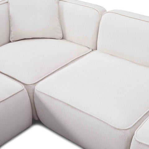 Sabine Verona 5-Piece Performance Corduroy Velvet Modular L-Sectional - image 5