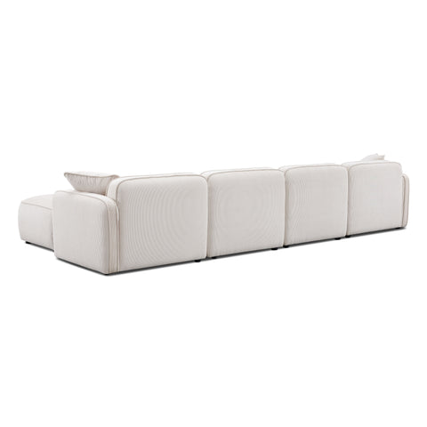 Sabine Verona 6-Piece Performance Corduroy Velvet  Modular U-Sectional - image 4