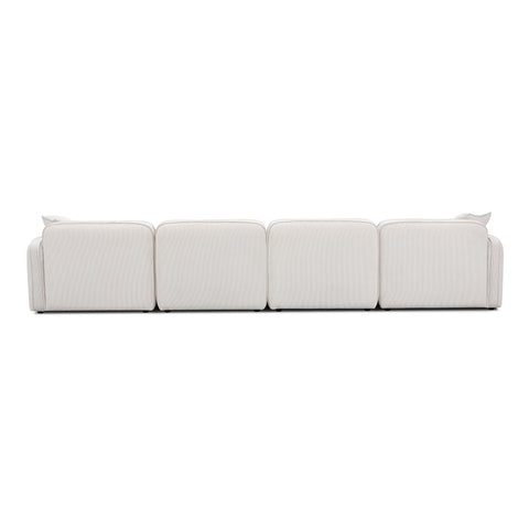 Sabine Verona 6-Piece Performance Corduroy Velvet  Modular U-Sectional - image 5