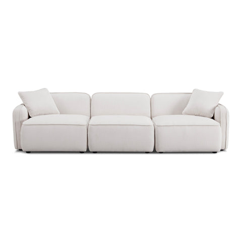 Sabine Verona 112" Performance Corduroy Velvet Modular Sofa - image 3