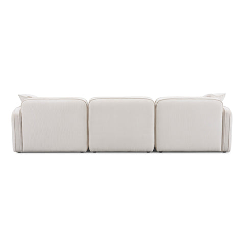 Sabine Verona 112" Performance Corduroy Velvet Modular Sofa - image 4