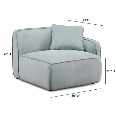 Sabine Verona Performance Corduroy Velvet RAF Corner Chair - image 5