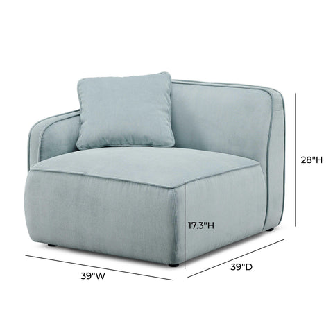 Sabine Verona Performance Corduroy Velvet LAF Corner Chair - image 5