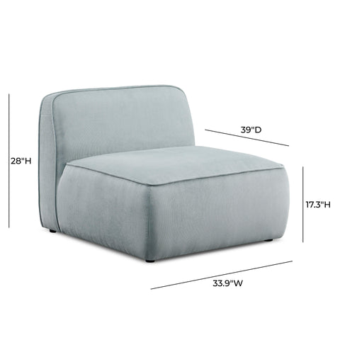 Sabine Verona Performance Corduroy Velvet Armless Chair - image 5