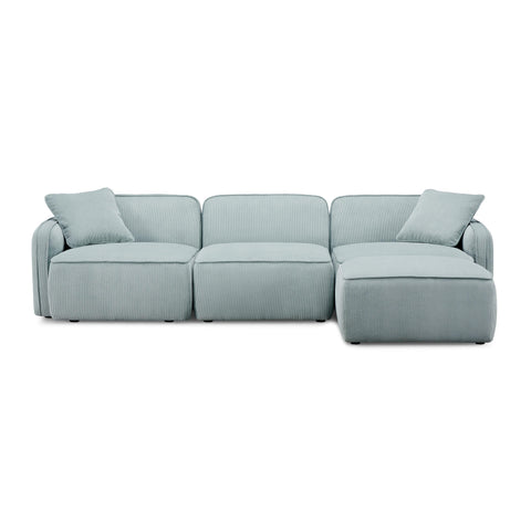 Sabine Verona 4-Piece Performance Corduroy Velvet Modular Sectional - image 4