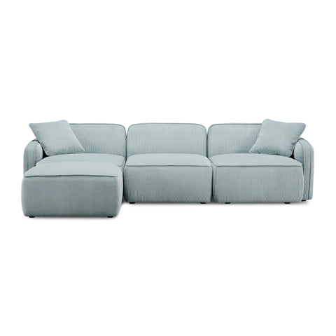 Sabine Verona 4-Piece Performance Corduroy Velvet Modular Sectional - image 5