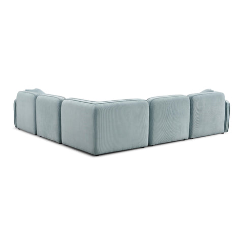 Sabine Verona 5-Piece Performance Corduroy Velvet Modular L-Sectional - image 4