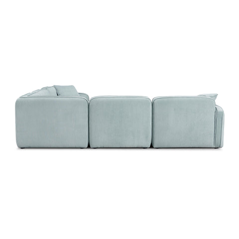 Sabine Verona 5-Piece Performance Corduroy Velvet Modular L-Sectional - image 5