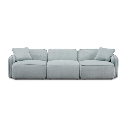 Sabine Verona 112" Performance Corduroy Velvet Modular Sofa - image 3