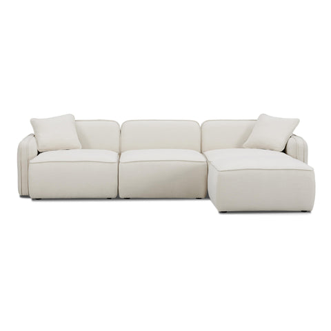 Sabine Verona 4-Piece Sand Upcycled Performance Linen Modular Sectional - image 4