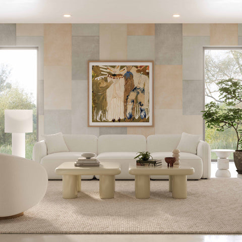 Sabine Verona Sand Upcycled Performance Linen Modular Sofa - image 2
