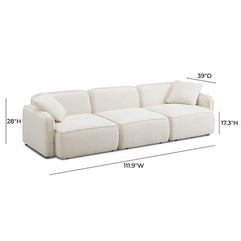 Sabine Verona Sand Upcycled Performance Linen Modular Sofa - image 6
