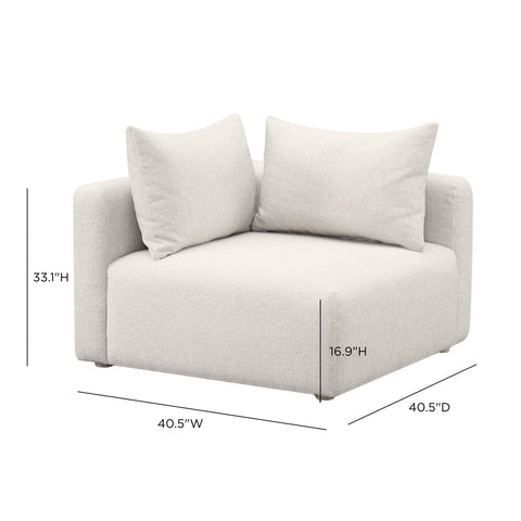 Camille Loire Contract-Grade Textured Fabric Modular Corner Chair - image 6