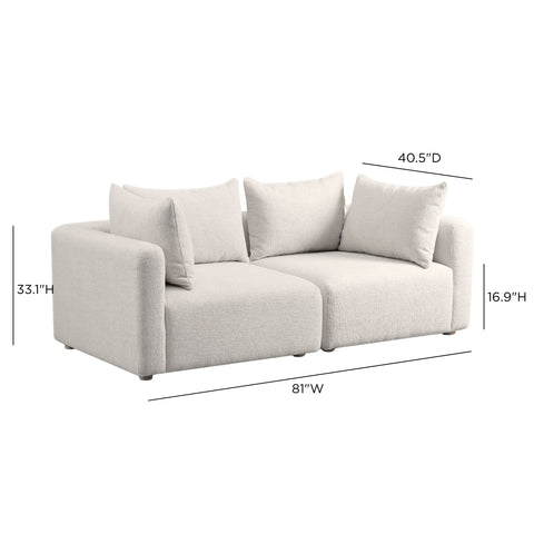 Camille Loire 81" Modular Loveseat - image 5