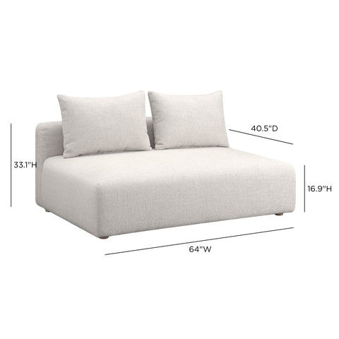 Camille Loire 64" Armless Loveseat - image 4