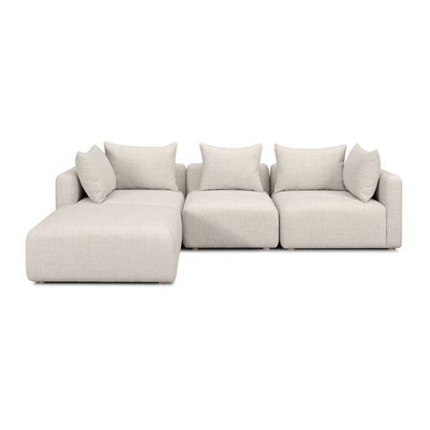 Camille Loire 4-Piece Contract-Grade Textured Fabric Modular Sectional - image 3