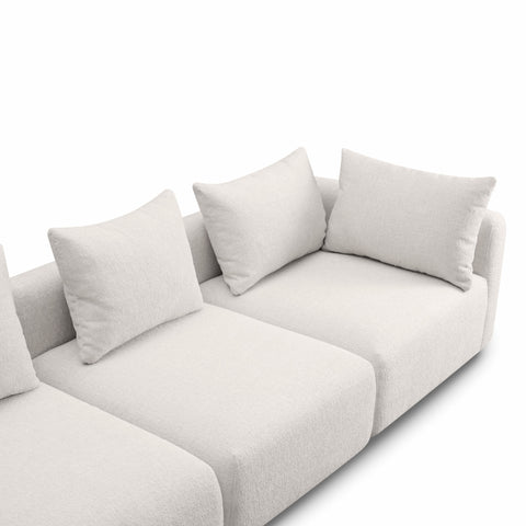 Camille Loire 112.5" Textured Fabric Sofa - image 4
